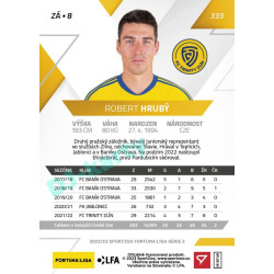 2022/23 Sportzoo Fortuna Liga 2. série #333 Robert Hrubý