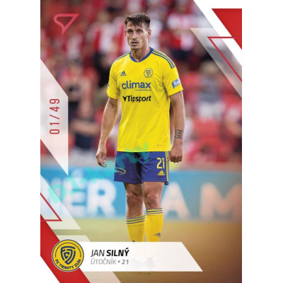 2022/23 Sportzoo Fortuna Liga 2. série #339 Jan Silný Red xx/49