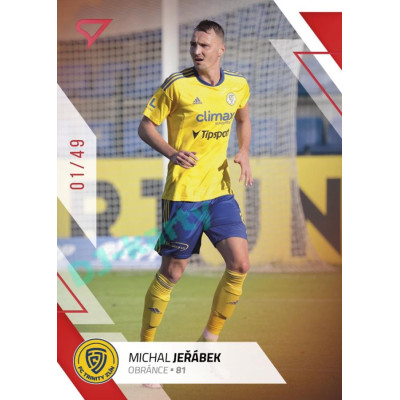 2022/23 Sportzoo Fortuna Liga 2. série #329 Michal Jeřábek Red xx/49