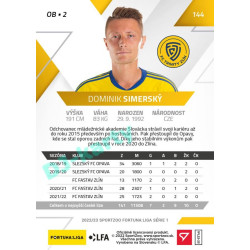 2022/23 Sportzoo Fortuna Liga 1. série #144 Dominik Simerský