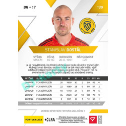 2022/23 Sportzoo Fortuna Liga 1. série #139 Stanislav Dostál