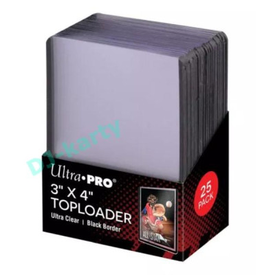 Ultra Pro - Toploader 35pt 3''x4'' Black Border balení 25ks