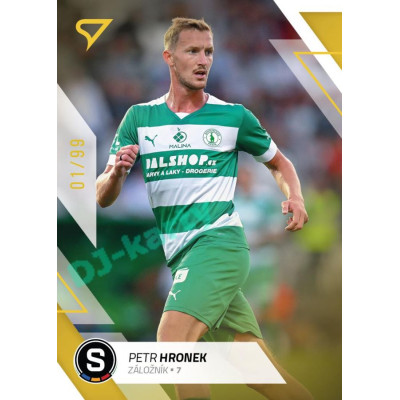 2022/23 Sportzoo Fortuna Liga 1. série #169 Petr Hronek Gold xx/99