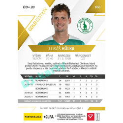 2022/23 Sportzoo Fortuna Liga 1. série #166 Lukáš Hůlka Gold xx/99