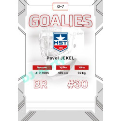 2023/24 Goal cards Chance Liga 2. série #G-07 Pavel Jekel Goalies