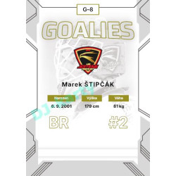 2023/24 Goal cards Chance Liga 2. série #G-08 Marek Štipčák Goalies