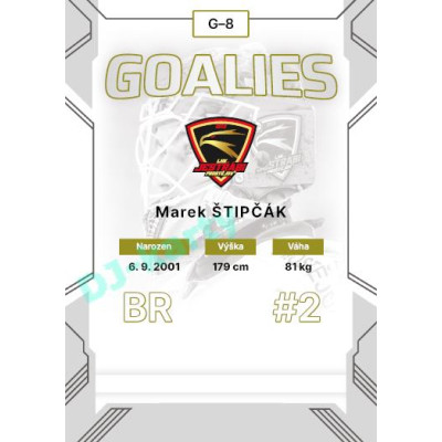 2023/24 Goal cards Chance Liga 2. série #G-08 Marek Štipčák Goalies