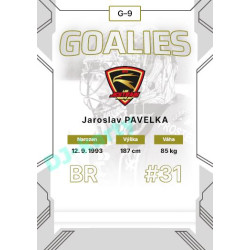 2023/24 Goal cards Chance Liga 2. série #G-09 Jaroslav Pavelka Goalies