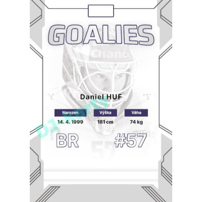 2023/24 Goal cards Chance Liga 2. série #G-01 Daniel Huf Goalies