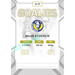 2023/24 Goal cards Chance Liga 2. série #G-17 Marek Stuchlík Goalies