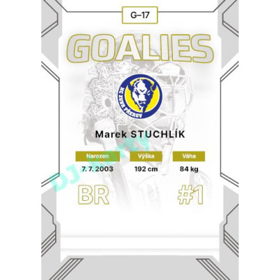 2023/24 Goal cards Chance Liga 2. série #G-17 Marek Stuchlík Goalies