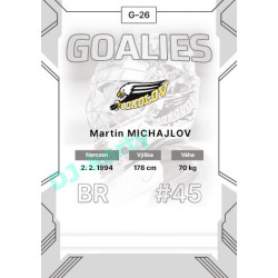 2023/24 Goal cards Chance Liga 2. série #G-26 Martin Michajlov Goalies