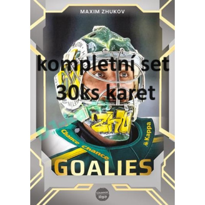 2023/24 Goal cards Chance Liga 2. série kompletní set 30ks Goalies