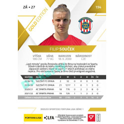 2022/23 Sportzoo Fortuna Liga 1. série #194 Filip Souček Gold xx/99