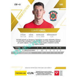 2022/23 Sportzoo Fortuna Liga 1. série #188 Lukáš Endl Gold xx/99