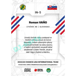 2023/24 Goal cards Chance Liga 2. série #IN-05 Roman Vaňo International