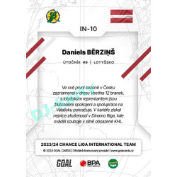 2023/24 Goal cards Chance Liga 2. série #IN-10 Daniels Berzinš International