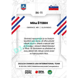 2023/24 Goal cards Chance Liga 2. série #IN-11 Miha Štebih International