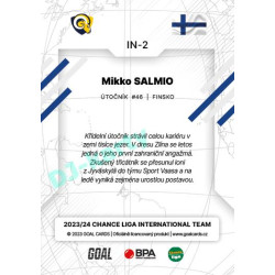 2023/24 Goal cards Chance Liga 2. série #IN-02 Mikko Salmio International
