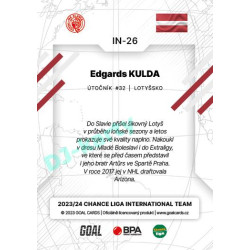 2023/24 Goal cards Chance Liga 2. série #IN-26 Edgars Kulda International