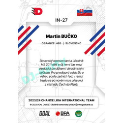 2023/24 Goal cards Chance Liga 2. série #IN-27 Martin Bučko International