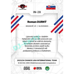 2023/24 Goal cards Chance Liga 2. série #IN-28 Roman Durný International
