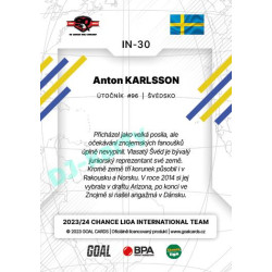 2023/24 Goal cards Chance Liga 2. série #IN-30 Anton Karlsson International
