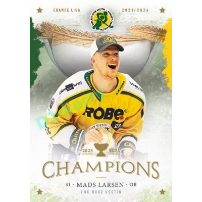 2024 Goal Cards Vsetín Champions #06 Mads Larsen