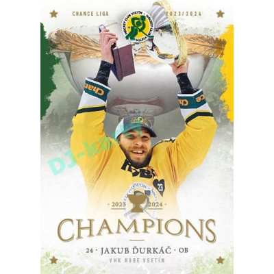 2024 Goal Cards Vsetín Champions #07 Jakub Ďurkáč