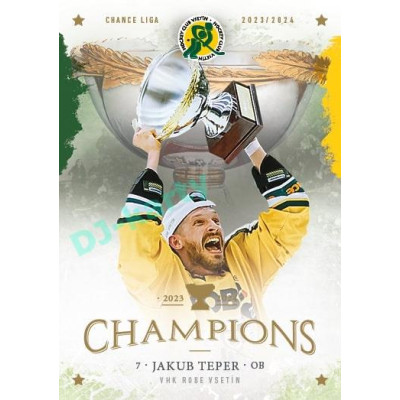 2024 Goal Cards Vsetín Champions #09 Jakub Teper