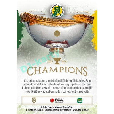 2024 Goal Cards Vsetín Champions #11 Vít Jonák