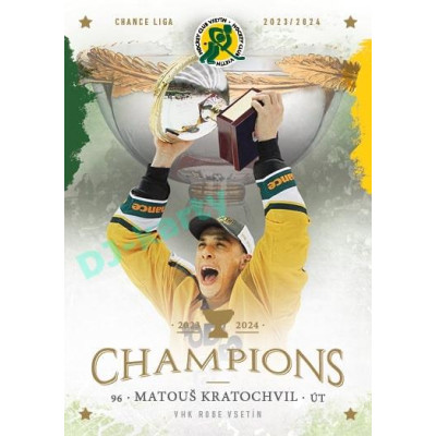 2024 Goal Cards Vsetín Champions #19 Matouš Kratochvíl