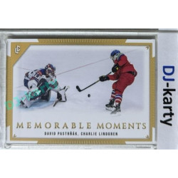 2024 LC Memorable Moments #MO-051 David Pastrňák, Charlie Lindgren
