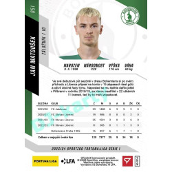 2023/24 Sportzoo Fortuna Liga 1. série #051 Jan Matoušek
