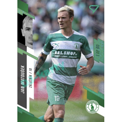 2023/24 Sportzoo Fortuna Liga 1. série #051 Jan Matoušek Green Dew 1of60