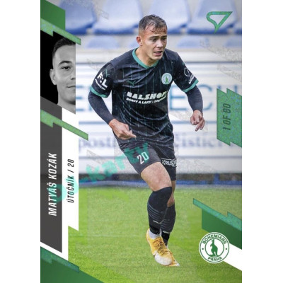 2023/24 Sportzoo Fortuna Liga 1. série #052 Matyáš Kozák Green Dew 1of60