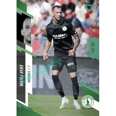 2023/24 Sportzoo Fortuna Liga 1. série #045 Matěj Hybš Green Dew 1of60