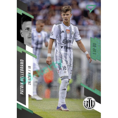 2023/24 Sportzoo Fortuna Liga 1. série #121 Patrik Hellebrand Green Dew 1of60