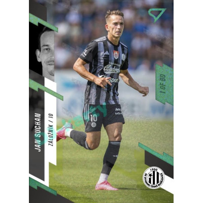 2023/24 Sportzoo Fortuna Liga 1. série #123 Jan Suchan Green Dew 1of60