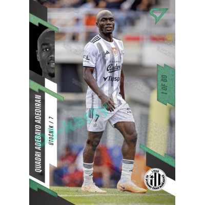 2023/24 Sportzoo Fortuna Liga 1. série #124 Quadri Adebayo Adediran Green Dew 1of60
