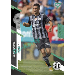 2023/24 Sportzoo Fortuna Liga 1. série #116 David Broukal Green Dew 1of60