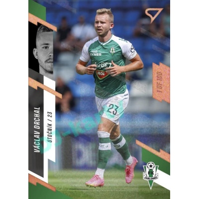 2023/24 Sportzoo Fortuna Liga 1. série #160 Václav Drchal Copper Sparks 1of100