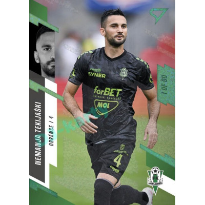 2023/24 Sportzoo Fortuna Liga 1. série #154 Nemanja Tekijaški Green Dew 1of60