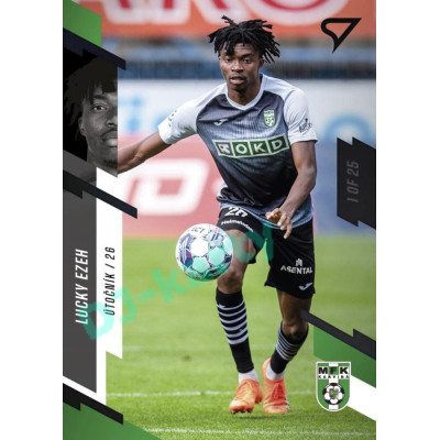 2023/24 Sportzoo Fortuna Liga 1. série #197 Lucky Ezeh Black Camouflage 1of25