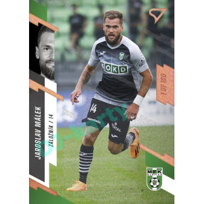 2023/24 Sportzoo Fortuna Liga 1. série #192 Jaroslav Málek Copper Sparks 1of100