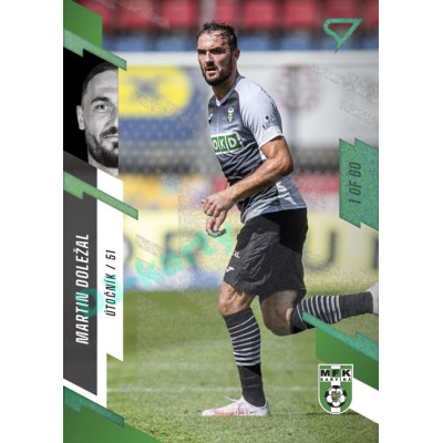 2023/24 Sportzoo Fortuna Liga 1. série #196 Martin Doležal Green Dew 1of60