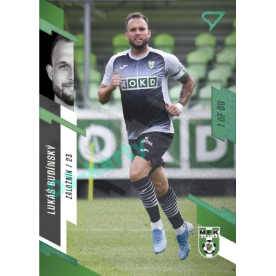 2023/24 Sportzoo Fortuna Liga 1. série #191 Lukáš Budínský Green Dew 1of60