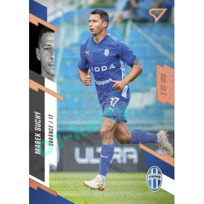 2023/24 Sportzoo Fortuna Liga 1. série #105 Marek Suchý Copper Sparks 1of100