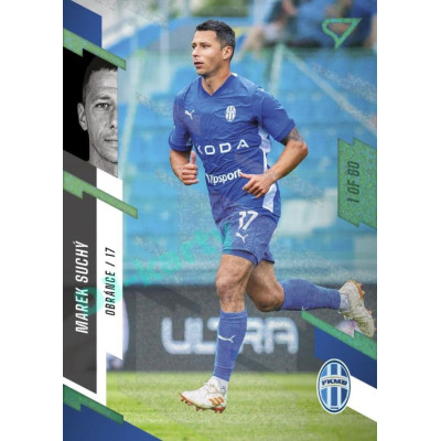 2023/24 Sportzoo Fortuna Liga 1. série #105 Marek Suchý Green Dew 1of60