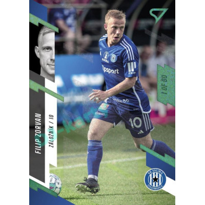 2023/24 Sportzoo Fortuna Liga 1. série #076 Filip Zorvan Green Dew 1of60